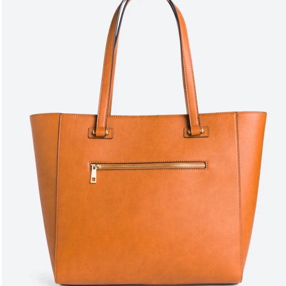 SOLE SOCIETY HANDBAGS Brown Becca Oversized Brown Tote - Picture 7 of 7